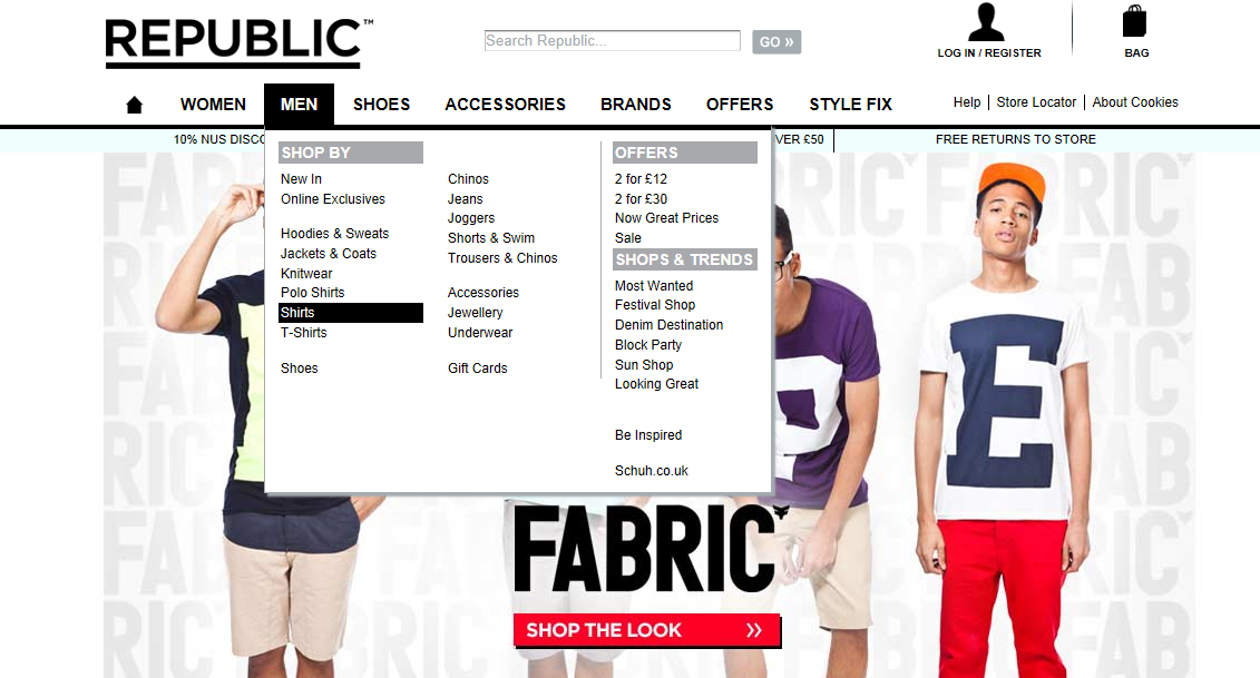 Websites to buy clothes on sale online